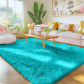 Area Rugs for Living Room Bedroom – Teal Blue