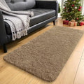 OLANLY 2x4 Machine Washable Runner Rugs for Hallway, Soft Fluffy Shaggy Bedside Rugs for Bedroom, Living Room, Indoor Floor Carpet for Kids Girls and Boys, Home Decor Aesthetic, Taupe