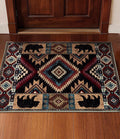 YIHOUSE Western Entryway Rug, 2x3 Rustic Washable Rug, Non-Slip Indoor Door Mat Ultra-Thin for Kitchen, Mudroom, Laundry Room, Bedroom Entry