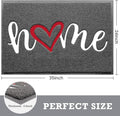 Door Mat Welcome Mats Home Non-Slip Doormat in Black – Grey, 36"x24"