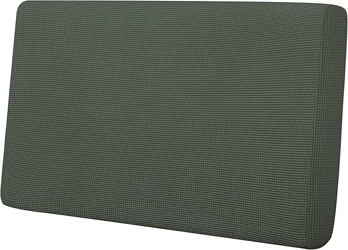 Easy-Going Stretch Loveseat Cushion Cover Sofa Cushion Furniture Protector Sofa Seat Sofa Slipcover Sofa Cover Soft Flexibility with Elastic Bottom(Loveseat Cushion, Olive Green)