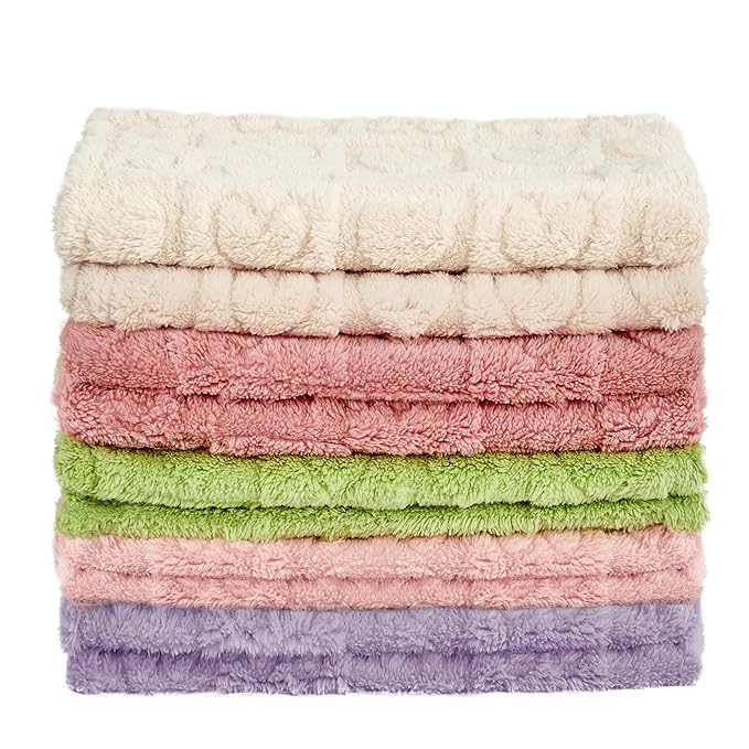 Yurhap Fleece Baby Blanket Heart Checkered Blanket, Ultra Soft Cozy Baby Blankets for Girls Boys, Fluffy Infant Toddler Newborn Receiving Blankets for Crib Stroller 30”×40” (Dark Pink)