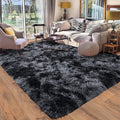 Rugs for Living Room 6x9, Soft Shaggy Modern Shag Area Rug for Bedroom, Upgrade Non-Slip Plush Fluffy Carpet for Kids Boys Girls Room Home Decor Aesthetic, Dark Grey
