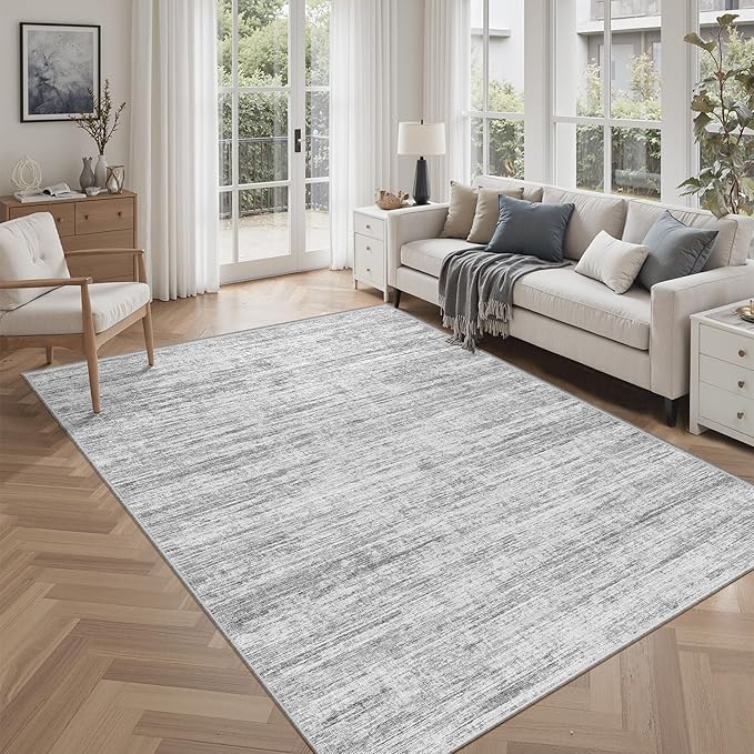 6x9 Area Rugs for Living Room, Non-Slip Modern Abstract Soft Large Washable Rug, Ultra-Thin Indoor Floor Rugs for Bedroom Dining Room,Home Office Decor