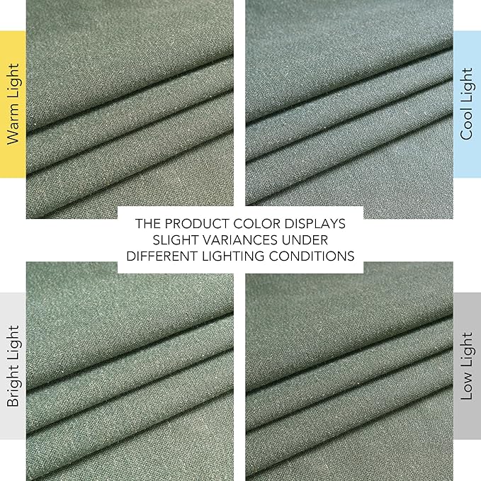 NICETOWN Linen Forest Green Curtains 96 inches Long, Grommet Privacy Assured Linen Blend Window Treatments with Light Filtering for Living Room/Bedroom, W55 x L96, 2 Panels