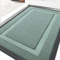OLANLY Front Door Mat Indoor Outdoor Entrance, Waterproof All-Season, All-Weather Doormat, Sturdy Natural Rubber, Low Profile, Easy Clean Patio Porch Entryway Mat, 33x21, Grayish Green