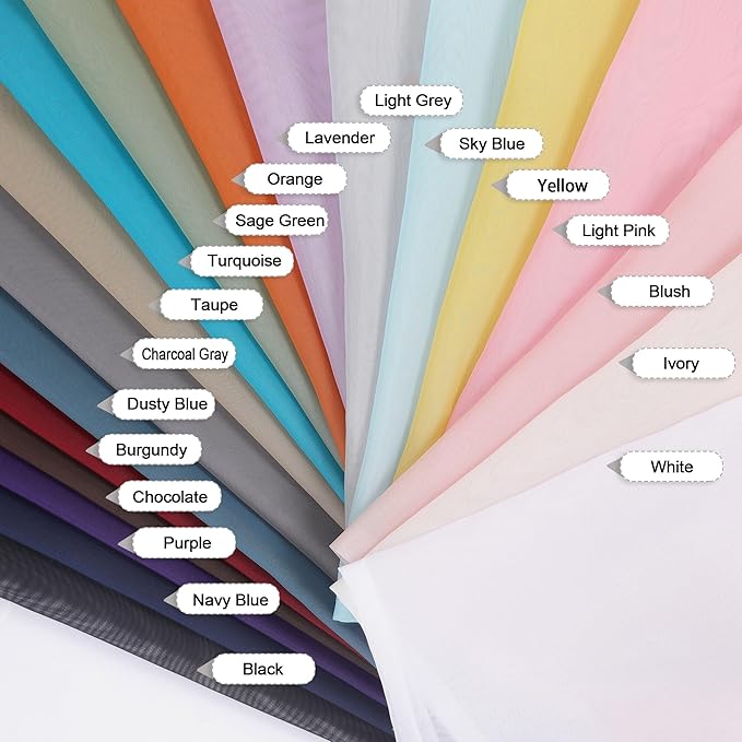 OVZME Gold Sheer Curtains 72 Inches Long 2 Panels - Soft Light Filtering Window Sheer Panels for Living Room/Bedroom, Top Dual Rod Pocket, 1 Pair, Each 42Wx72L Inches
