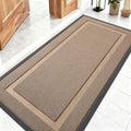 OLANLY Front Door Mat Indoor Outdoor Entrance, Waterproof All-Season, All-Weather Doormat, Sturdy Natural Rubber, Low Profile, Easy Clean Patio Porch Entryway Mat, 47x23, Mocha