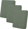 Easy-Going Stretch Individual Chair Couch Cushion Cover Sofa Cushion Furniture Protector Sofa slipcover Soft Flexibility with Elastic Bottom (3-Piece Sofa Cushion Cover, Greyish Green)