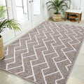 OLANLY Front Door Mat, Non-Slip Rubber Backing, Dirt Resistant and Absorbent, Washable, Easy to Clean Low-Profile Indoor Doormat for Back Door, Entryway, Inside Entrance, 71x47, Khaki
