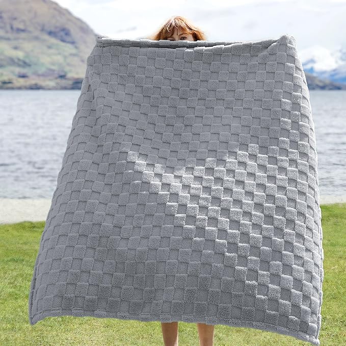 Bedsure GentleSoft Twin Blanket for Bed Silver Grey - Super Soft Cozy Blankets for Kids Girls, Cute Fuzzy Fleece Throws for Bedroom Couch, 60x80 Inches