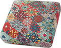 hyha Printed Couch Cushion Covers, Floral Sofa Covers Washable for Cushion Couch, Stretch Pattern Outdoor Cushion Covers for Patio Furniture with Elastic Bottom(Small, Diamond Mandala)