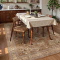 4' X 6' Washable Area Rug Vintage Traditional Persian – 4'x6, Ivory