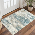 Rugs for Entryway Entrance Kitchen Bathroom, 2x3 – Navy Beige