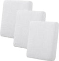 Easy-Going Stretch Individual Chair Couch Cushion Cover Sofa Cushion Furniture Protector Sofa slipcover Soft Flexibility with Elastic Bottom (3-Piece Sofa Cushion Cover, Snow White)
