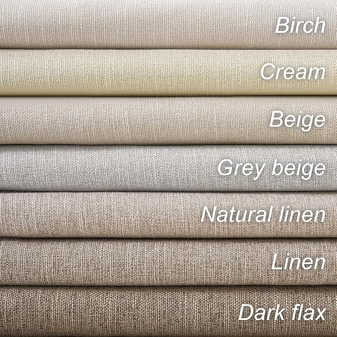 Cream Birch Blackout Curtains 72 Inches Extra Wide for Living Room 70 Inch Large Window Treatment Ivory Bedroom Window Curtain 84 Inch Long Thermal Room Darkening Heavy Drapes (72"W x 84"L 1 Panel)