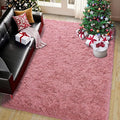 Pionblank Super Fluffy Area Rug for Living Room 5x7 Feet, Modern Indoor Shaggy Carpet, Soft Plush Non Slip Rugs for Bedroom Kids Room Teens Dorm Cloakroom Home Decor, Blush