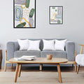 Throw Pillows (Set of 4 – White), 12x12in, 12 X 12 Inches
