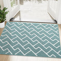 OLANLY Front Door Mat, Non-Slip Rubber Backing, Dirt Resistant and Absorbent, Washable, Easy to Clean Low-Profile Indoor Doormat for Back Door, Entryway, Inside Entrance, 48x32, Sage Green
