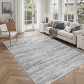 5x7 Area Rugs - Ultra-Thin Washble Rugs,Non-Slip Low Pile Abstract Print Rugs for Living Room,Home Office Decor,Stain Resistant Machine Washable Area Rug