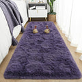 Tepook Soft Runner Rugs for Bedroom 2x6 ft with Rubber Backing, Purple Fluffy Rugs for Living Room, Shag Bedside Rug Fuzzy Plush Carpet for Room, Area Rug for Dorm Nursery Hallway Indoor Home Decor