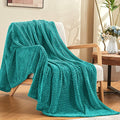 inhand Fleece Throw Blanket, Super Soft Fuzzy Blanket for Couch Sofa Bed Office, Cozy Plush Fleece Blanket Throw Size, Washable Lightweight Flannel Blankets Throw for All Season(50”x60”,Teal)