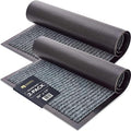 Sierra Concepts Front Door Mat Welcome Mats 2-Pack - Indoor Outdoor Entryway Mats for Shoe Scraper, Ideal for Inside Outside Home High Traffic Area, Battleship Gray 30 Inch x 17 Inch
