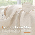 Panels, Oatmeal Linen Blend Light Filtering, 45 Inch Length, Set of 2