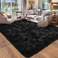 Rugs for Living Room 5x7, Soft Shaggy Modern Shag Black Area Rug for Bedroom, Upgrade Non-Slip Plush Fluffy Carpet for Kids Boys Girls Room Home Decor Aesthetic
