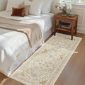 Madane Hallway Runner Rug - 2x5 Rug Runner Washable Runner Rugs Non-Slip Low-Pile Kitchen Runner Rug Laundry Room Rug Throw Carpet for Entrance Bedroom Living Room (2'x5', Beige/Blue)