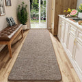 AROGAN Washable 2x8 Runner Rug for Hallway, Long Runner Rugs wtih Soft Memory Foam for Bedroom, Non Slip Backing Carpet Runners for Hallways, Kitchen, Bathroom, Entryway Home Decor, Matte Brown