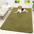 OLANLY Dog Door Mat for Muddy Paws 59x35, Absorbs Moisture and Dirt, Absorbent Non-Slip Washable Doormat, Quick Dry Chenille Mud Mat, Entry Indoor Entryway Carpet for Inside Floor, Willow Green