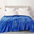 Exclusivo Mezcla Plush Fuzzy Fleece Bed Blanket Twin Size, Super Soft, Fluffy and Warm Blankets for Couch, Bed, All Season (Cobalt Blue, 90x66 inches)