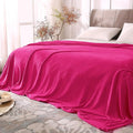 BEDELITE Fleece Blanket King Size Blankets for Bed, Luxury Plush Cozy Fuzzy Blanket 108x90 inches, Super Soft Warm Lightweight Throw Blanket All Seasons Suitable, Hot Pink