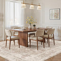6x9 Washable Area Rugs for Living Room – 6 X 9, Brown/Sand