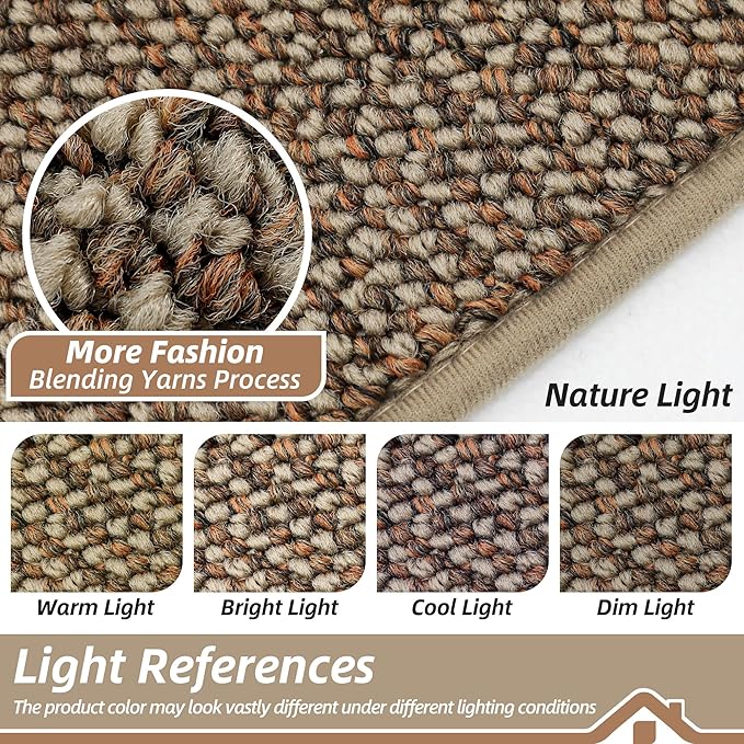 BEQHAUSE Kitchen Runner Rugs 24"x60", Non-Slip Kitchen Mats for Floor, Super Absorbent and Stain Resistant Kitchen Rug, Machine Washable Rugs for Kitchen, Hallway, Laundry & Sink, Taupe