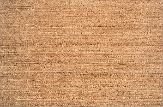 Hausattire Hand Woven Jute Braided Area Rug, 8’x10’ – Natural, Reversible Boho Rugs for Kitchen, Living Room, Bedroom I Farmhouse Decorative Floor Rug, 96x120 Inches