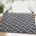 OLANLY Front Door Mat, Non-Slip Rubber Backing, Dirt Resistant and Absorbent, Washable, Easy to Clean Low-Profile Indoor Doormat for Back Door, Entryway, Inside Entrance, 48x32, Black