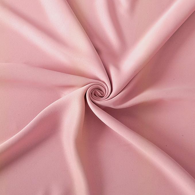 LEMOMO Pink Blackout Curtains 34 x 84 Inch Length/Set of 2 Curtain Panels/Thermal Insulated Room Darkening Blackout Curtains for Bedroom