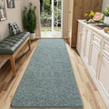 AROGAN Washable 2x8 Runner Rug for Hallway, Long Runner Rugs wtih Soft Memory Foam for Bedroom, Non Slip Backing Carpet Runners for Hallways, Kitchen, Bathroom, Entryway Home Decor, Grey