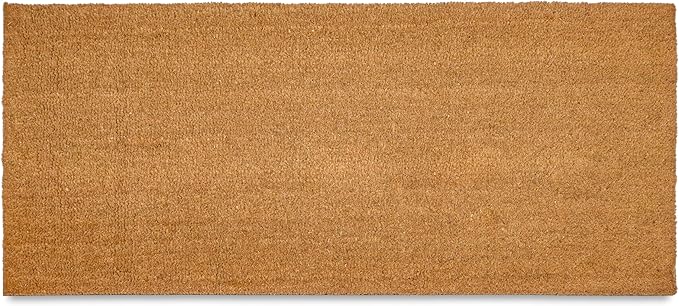 MAINEVENT Blank Mat 48x24 Inch, Plain Oversized Doormat for Covered Outdoor Area, Extra Large Long Welcome Mat w/Non-Slip PVC Backing for Double Door