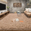 Tepook Area Rugs 10x14 for Living Room, Super Soft Fluffy Rugs for Bedroom, Modern Shaggy Rug Fuzzy Carpets for Kids, Plush Indoor Nursery Home Decor Rug with Non-Slip Bottom, Beige
