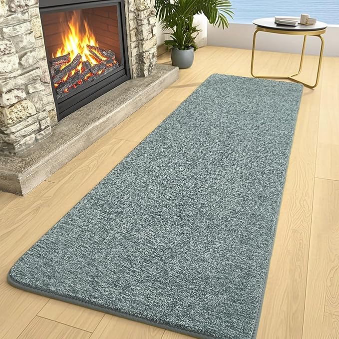 AROGAN Washable 2x8 Runner Rug for Hallway, Long Runner Rugs wtih Soft Memory Foam for Bedroom, Non Slip Backing Carpet Runners for Hallways, Kitchen, Bathroom, Entryway Home Decor, Grey