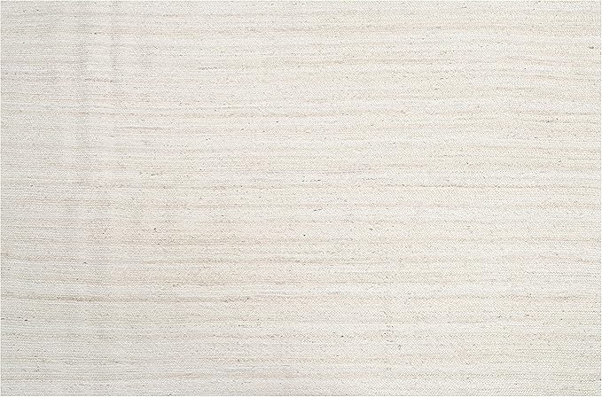Hausattire Hand Woven Jute Braided Rug, 3'x5' – Off White, Reversible Boho Entry Area Rugs for Kitchen, Living Room I Farmhouse Indoor Outdoor Decorative Floor Rug, 36x60 Inches
