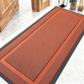 OLANLY Front Door Mat Indoor Outdoor Entrance, Waterproof All-Season, All-Weather Doormat, Sturdy Natural Rubber, Low Profile, Easy Clean Patio Porch Entryway Mat, 59x23, Vermillion Red