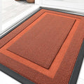 OLANLY Front Door Mat Indoor Outdoor Entrance, Waterproof All-Season, All-Weather Doormat, Sturdy Natural Rubber, Low Profile, Easy Clean Patio Porch Entryway Mat, 35x23, Vermillion Red
