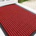 OLANLY Front Door Mat Indoor Outdoor Entrance, Waterproof Heavy Duty Doormat, Fade Resistant, Low Profile, Easy Clean Patio Porch Welcome Floor Mats for Entry, 33x21, Red