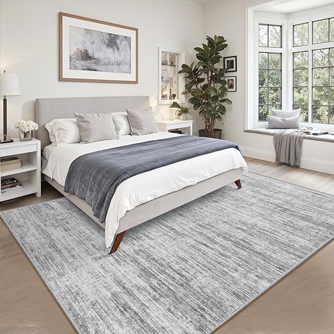 6x9 Area Rugs for Living Room, Non-Slip Modern Abstract Soft Large Washable Rug, Ultra-Thin Indoor Floor Rugs for Bedroom Dining Room,Home Office Decor