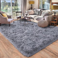 Rugs for Living Room 8x10, Soft Shaggy Modern Shag Area Rug for Bedroom, Upgrade Non-Slip Plush Fluffy Carpet for Kids Boys Girls Room Home Decor Aesthetic, Grey