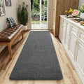 AROGAN Washable 2x6 Runner Rug for Hallway, Long Runner Rugs wtih Soft Memory Foam for Bedroom, Non Slip Backing Carpet Runners for Hallways, Kitchen, Bathroom, Entryway Home Decor, Black and White